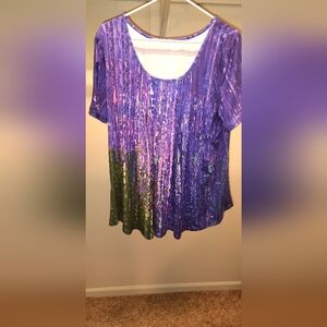 Colorful Abstract Women's Top